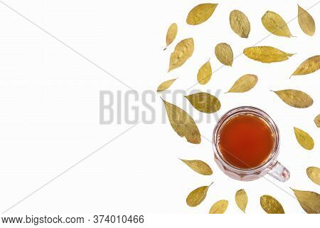 Coca Leaf Infusion - Erythroxylum Coca. Text Space