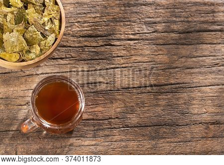 Erythroxylum Coca - Coca Leaf Infusion. Text Space