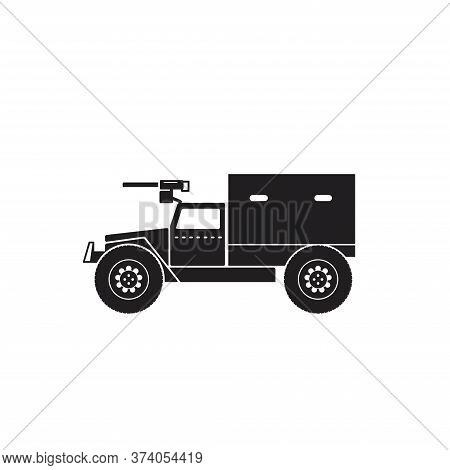 Illustration Vector Graphic Of War Truck. Good For, Perfect For Military, Army, Vehicle, Armored, Tr