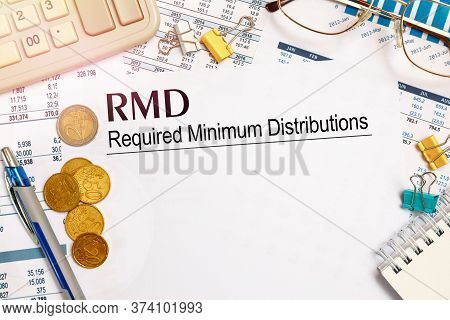 Desktop Office Desk, Notebook, Glasses, Pen And Documents With Rmd Require Minimal Distribution On T