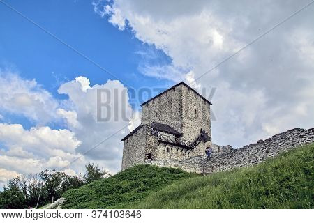 Vrsac, Serbia, June 20, 2020. Vrsac Castle, A Medieval Tower Near Vrsac, Vojvodina, Serbia. It Was B