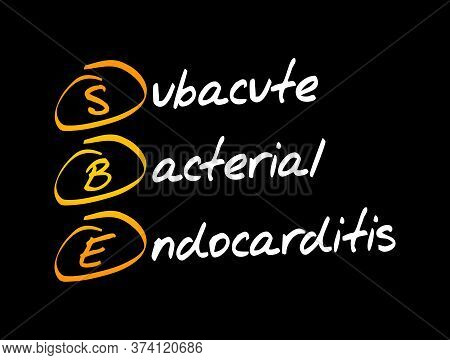 Sbe - Subacute Bacterial Endocarditis Acronym, Medical Concept Background