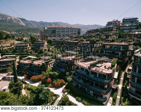 Budva, Montenegro - 07 June 2020: Dukley Gardens Complex In Budva, Montenegro.