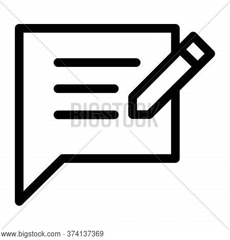 Speech Bubble Icon. Text Message, Chatting, Texting Symbols. Online Communication, Conversation Sign
