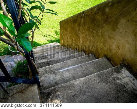 House Frontyard Cultured Veneer Stone Work Siding And Rod Iron Stairs