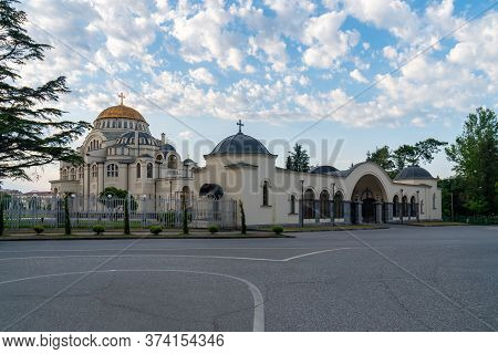 Cathedral Church Of City Of Poti In The Morning At Sunrise