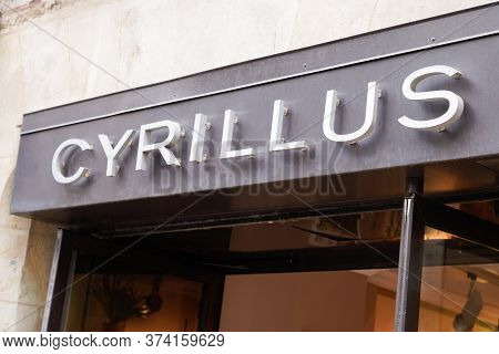 Bordeaux , Aquitaine / France - 06 20 2020 : Cyrillus Logo Sign Store For Men Clothing Shop