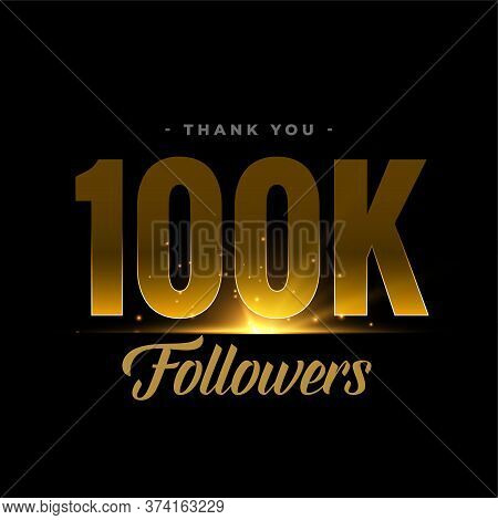 100k Social Media Network Followers And Connections Vector Design Illustration