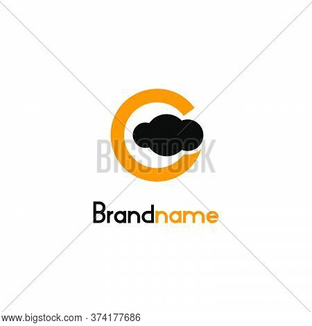 Letter G Logo With Cloud Design Concept, Simple Minimal And Modern Logo Design.