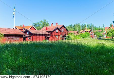 Scenes Of The Beautiful Siljan Lake And Its Rural Surrounding On A Sunny Summer Morning.