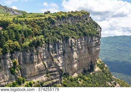 Catalonia Mountain Landscape Seen From Tavertet Village, Spain