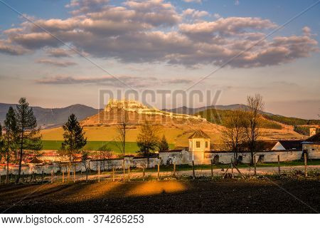 The Town Of Spisska Kapitula Under Spis Castle