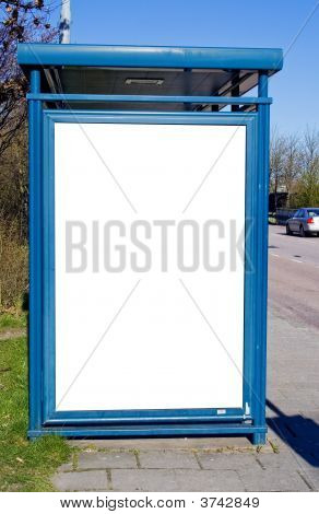 Boş Bilboard otobüs durağı