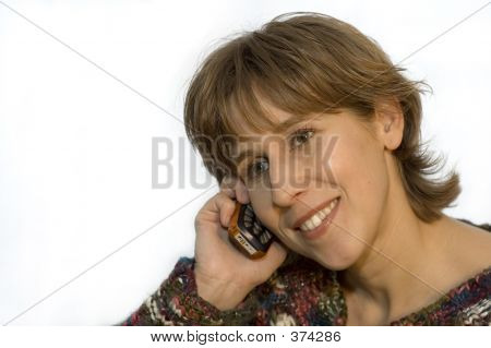Kobiety z telefonu komórkowego