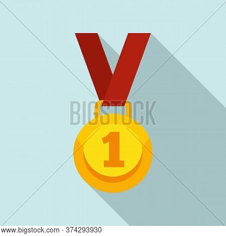 Video Game Medal Icon. Flat Illustration Of Video Game Medal Vector Icon For Web Design