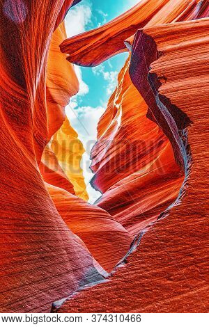 Antelope Canyon Is A Slot Canyon In The American Southwest.