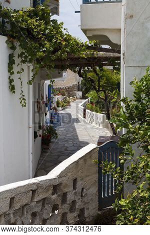 View Of Mandraki Town On Nissyros Island, Greece