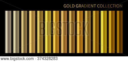 Gold Metallic, Bronze, Silver, Chrome, Copper Metal Foil Texture Gradient Template