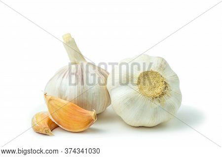 Isolated Garlic (allium Sativum) Has Many Medicinal Properties And Can Be Used For Ingredient Food. 
