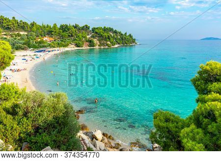 Akti Koviou Beach On Sithonia Peninsula, Chalkidiki, Greece