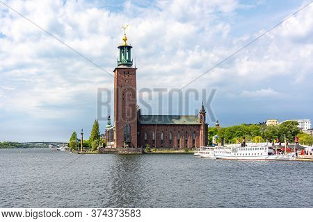 Stockholm City Hall Building In Summer, Sweden