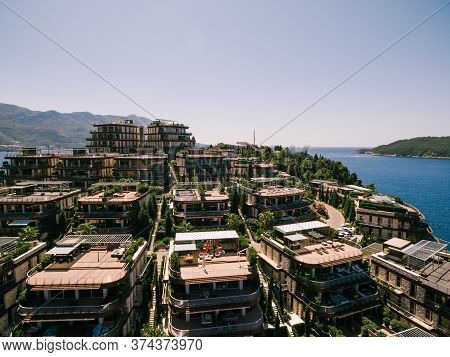 Budva, Montenegro - 07 June 2020: Dukley Gardens Complex In Budva, Montenegro.