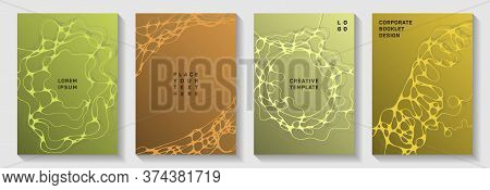 Premium Club Party Flyers. Mobile Curve Lines Rete Backdrops. Abstract Brochure Vector Templates. Ni