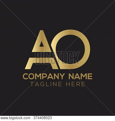 Initial Ao Letter Logo Design Modern Business Typography Vector Template. Creative Linked Letter Ao