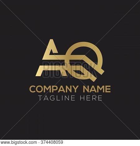 Initial Aq Letter Logo Design Modern Business Typography Vector Template. Creative Linked Letter Aq