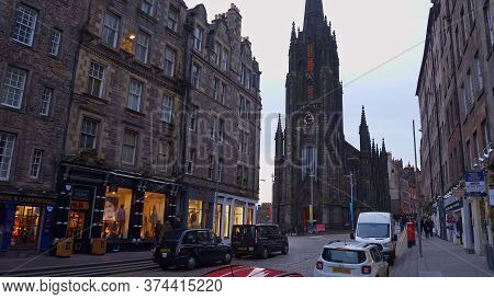 Tolbooth Kirk At Royal Mile In Edinburgh - Edinburgh, United Kingdom - January 10, 2020
