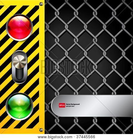 Vector abstract background with techno elements.
