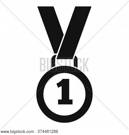 Video Game Medal Icon. Simple Illustration Of Video Game Medal Vector Icon For Web Design Isolated O
