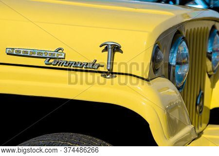 Daytona Beach, Fl / Usa- November 24, 2018: 1968 Jeepster Commando At The Fall 2018 Daytona Turkey R