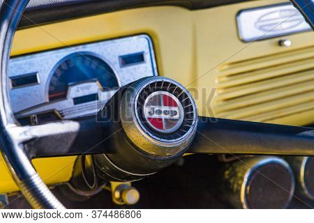 Daytona Beach, Fl / Usa- November 24, 2018: 1968 Jeepster Commando At The Fall 2018 Daytona Turkey R