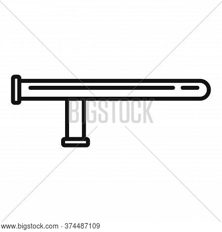 Policeman Baton Icon. Outline Policeman Baton Vector Icon For Web Design Isolated On White Backgroun