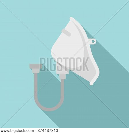 Anesthesia Mask Icon. Flat Illustration Of Anesthesia Mask Vector Icon For Web Design