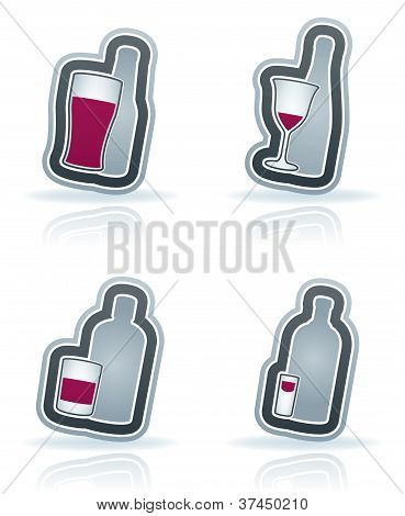 Vasos de alcohol