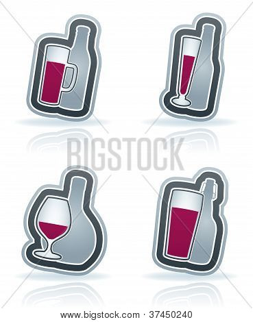 Vasos de alcohol