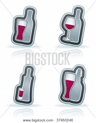 Vasos de alcohol