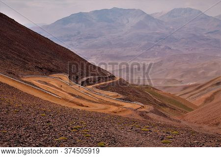 Incredible Road, Paso Pircas Negras, Andes Montain, Chile.