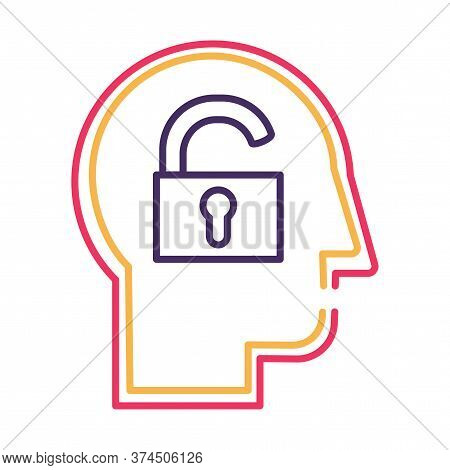 Extrovert Personality Type Thin Line Vector Icon