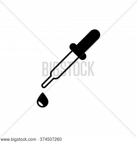 Illustration Vector Graphic Of Pipet, Dropper Icon. Fit For Laboratory, Lab, Medical, Research Etc.