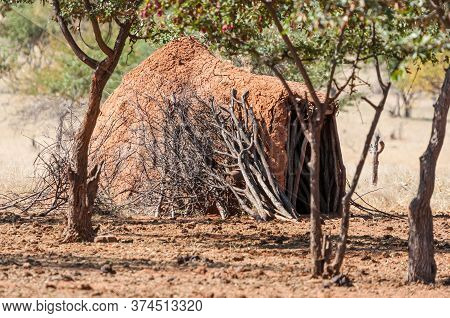 A Traditional Hut In A Himba Village Near Epupa