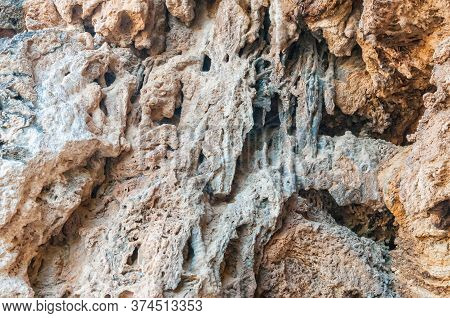Stalactites And Stalagmites Of A Collapsed Cave Are Visible At The Ongongo Camping Site In The Kaoko