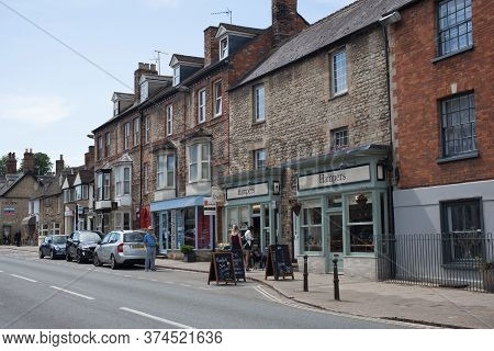 Shops And Restaurants On Oxford Street In Woodstock In The Uk Taken 22nd June 2020
