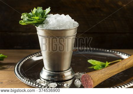 Frozen Boozy Bourbon Mint Julep