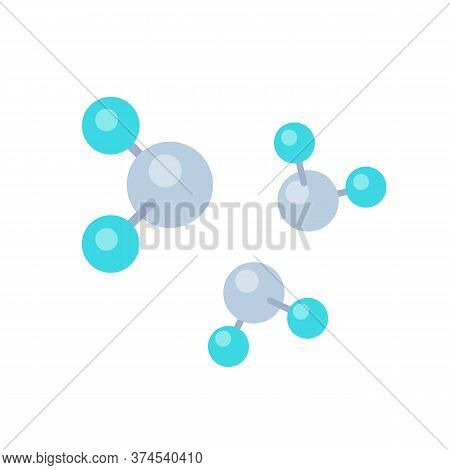 Titanium Dioxide, Tio2 Molecules Isolated On White, Eps 10 File, Easy To Edit