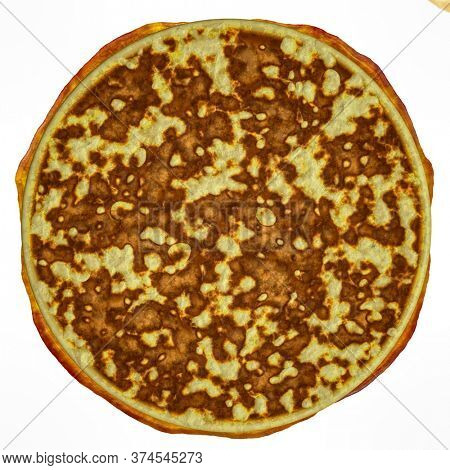 Pizza pepperoni is perfect for you to design your restaurant menus 3d rendering