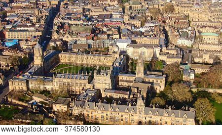 City Of Oxford From Above - Amazing Aerial View - Brighton, United Kingdom, December 29, 2019