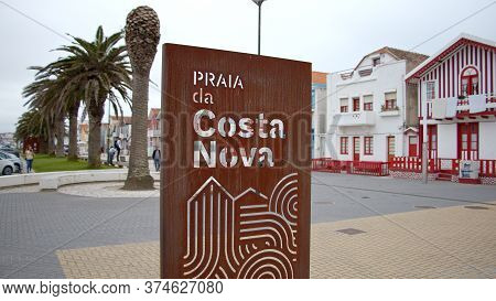 Costa Nova Beach At Aveiro - Aveiro, Portugal - October 17, 2019